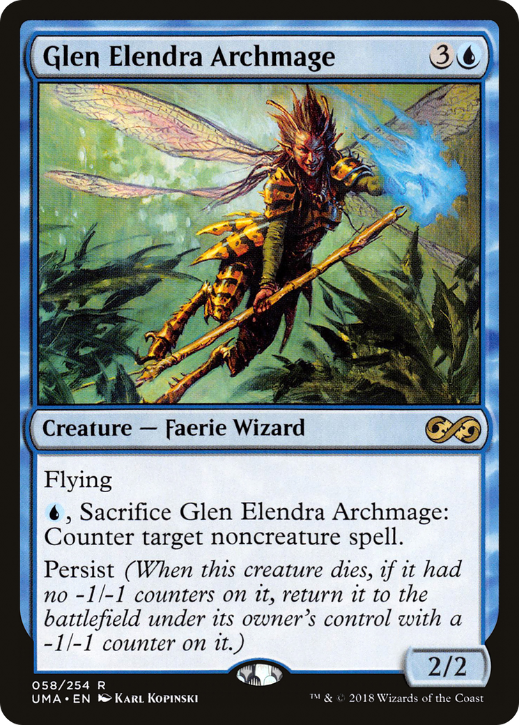 Magic: The Gathering - Glen Elendra Archmage Foil - Ultimate Masters