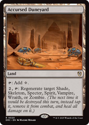 Magic: The Gathering - Accursed Duneyard - Aetherdrift Commander