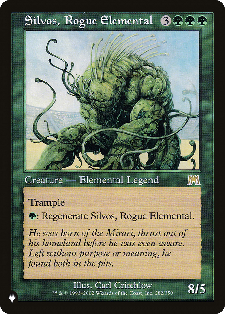 Magic: The Gathering - Silvos, Rogue Elemental - The List