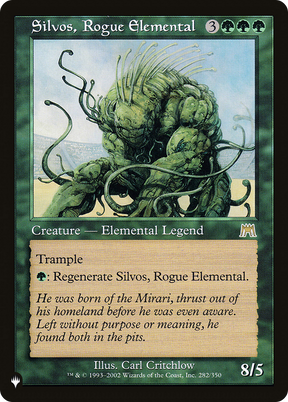 Magic: The Gathering - Silvos, Rogue Elemental - The List