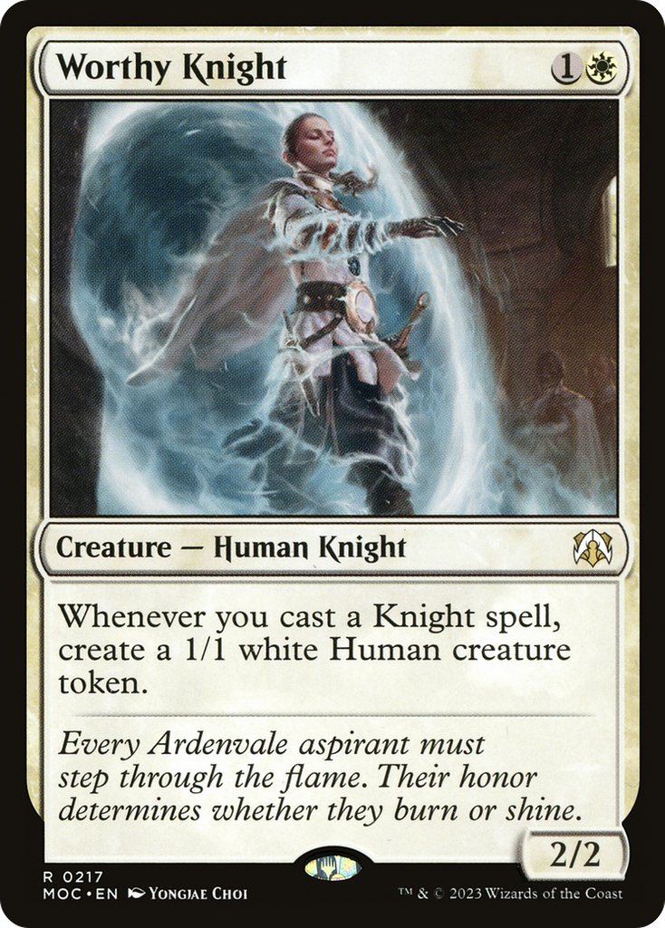 Magic: The Gathering - Worthy Knight - March of the Machine Commander