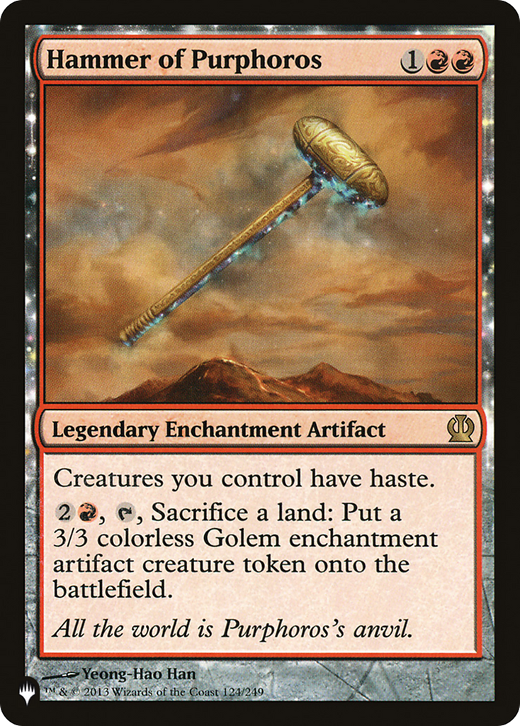 Magic: The Gathering - Hammer of Purphoros - The List