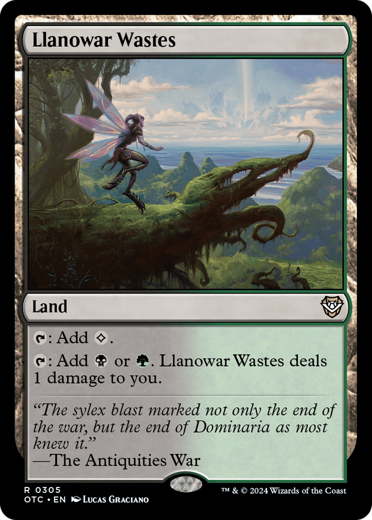 Magic: The Gathering - Llanowar Wastes - Outlaws of Thunder Junction Commander