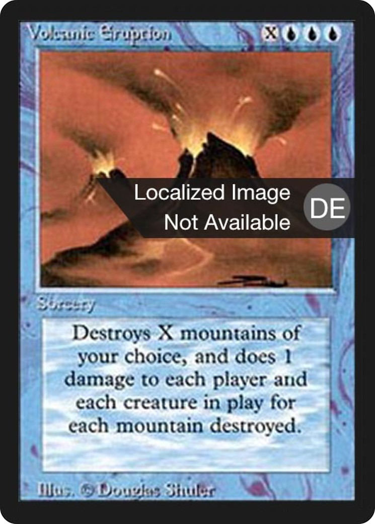 Magic: The Gathering - Vulkanausbruch - Foreign Black Border