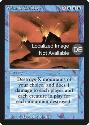 Magic: The Gathering - Vulkanausbruch - Foreign Black Border
