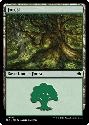 Magic: The Gathering - Forest #378 Foil - Bloomburrow
