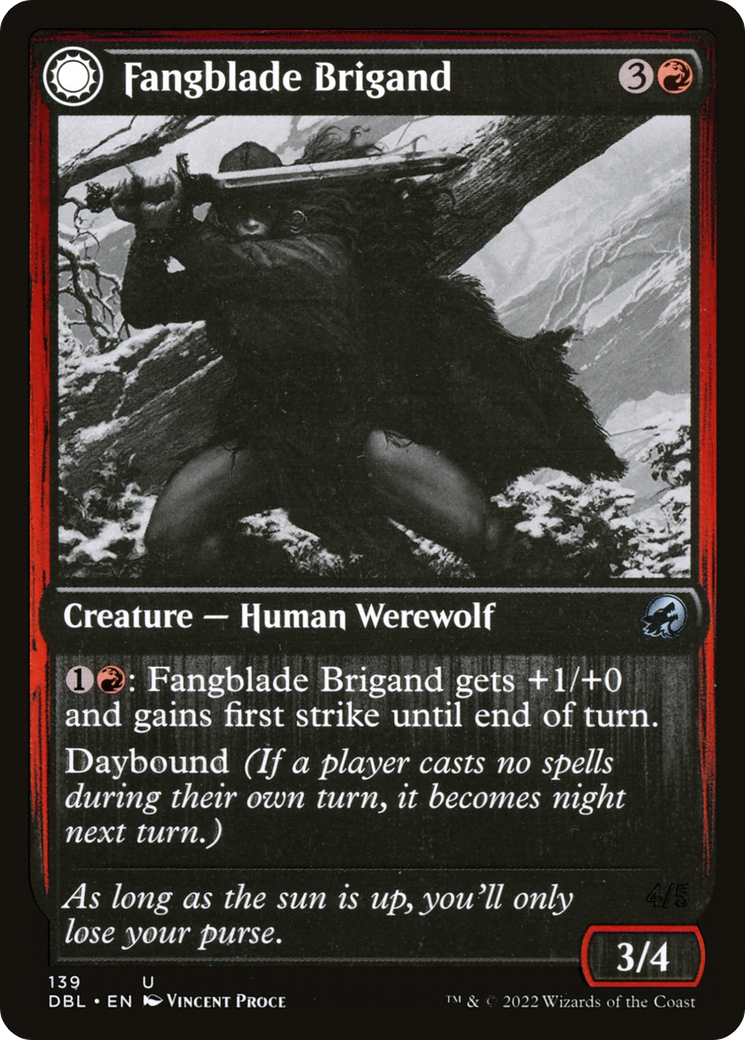 Magic: The Gathering - Fangblade Brigand // Fangblade Eviscerator - Innistrad: Double Feature