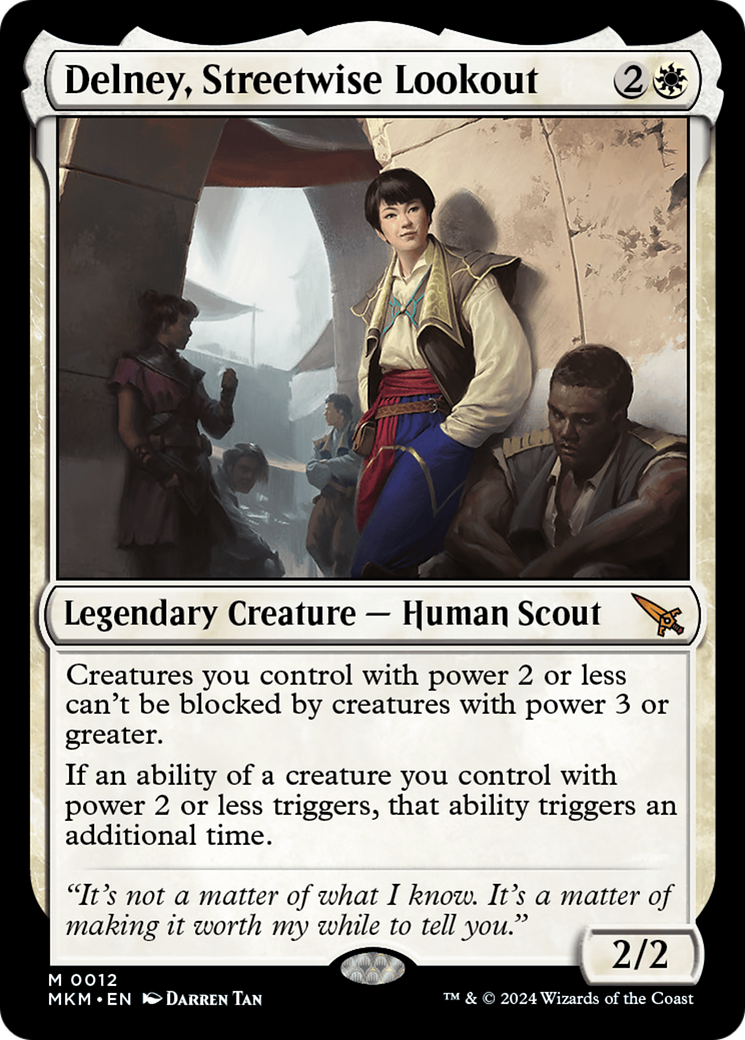 Magic: The Gathering - Delney, Streetwise Lookout Foil - Murders at Karlov Manor