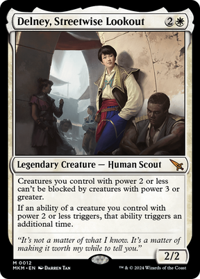 Magic: The Gathering - Delney, Streetwise Lookout Foil - Murders at Karlov Manor