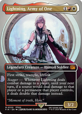 Magic: The Gathering - Lightning, Army of One Foil - Final Fantasy