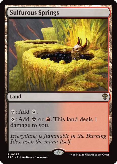 Magic: The Gathering - Sulfurous Springs - Reality Fracture Commander