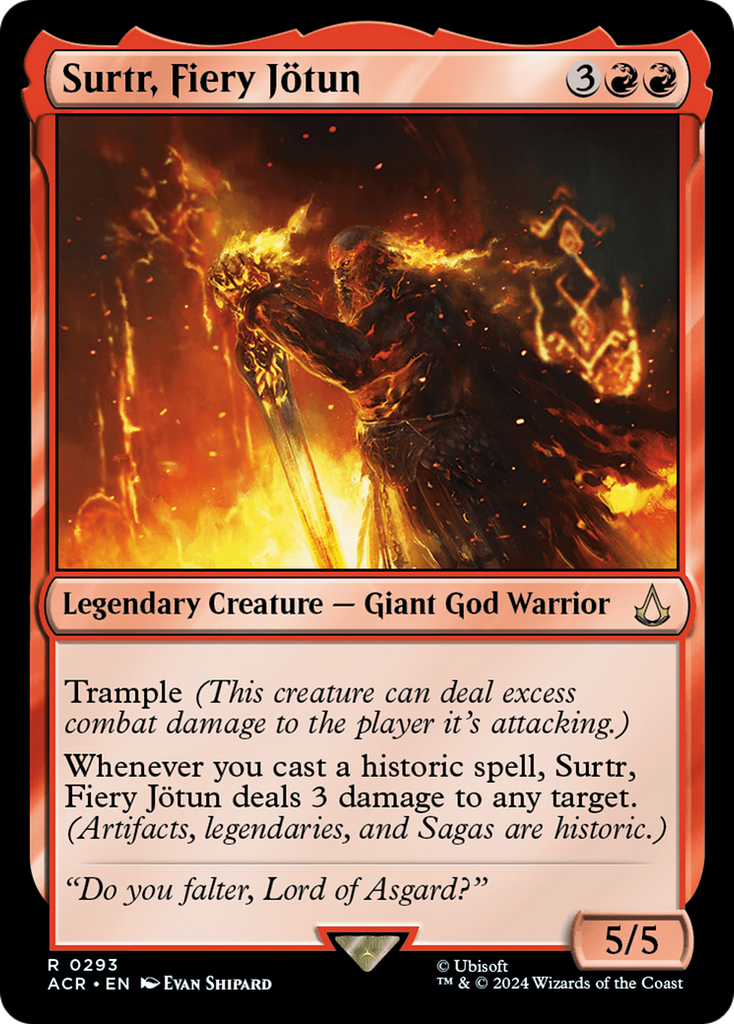 Magic: The Gathering - Surtr, Fiery Jötun - Assassin's Creed