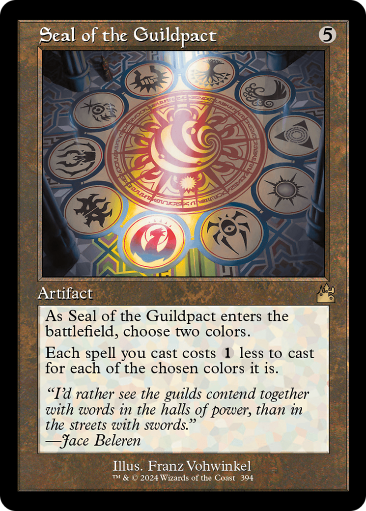 Magic: The Gathering - Seal of the Guildpact Foil - Ravnica Remastered