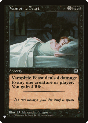 Magic: The Gathering - Vampiric Feast - The List