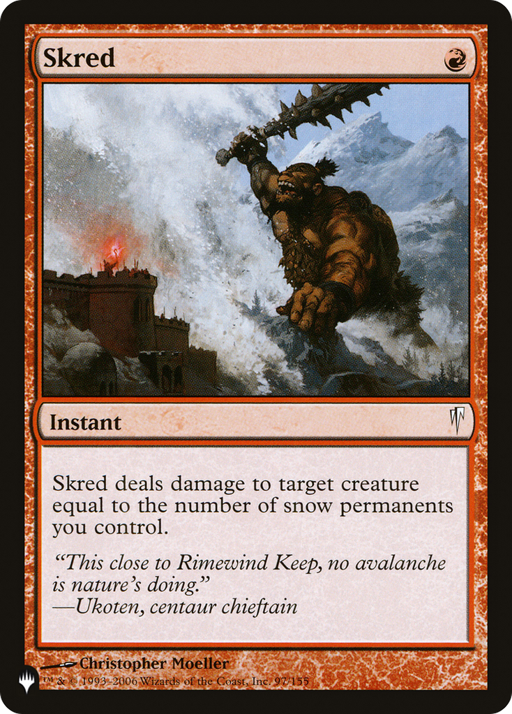 Magic: The Gathering - Skred - The List