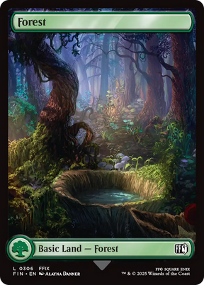 Magic: The Gathering - Forest #306 Foil - Final Fantasy
