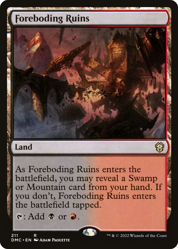 Magic: The Gathering - Foreboding Ruins - Dominaria United Commander