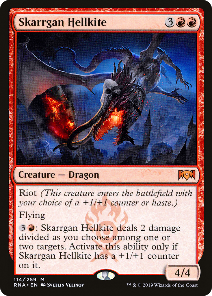 Magic: The Gathering - Skarrgan Hellkite Foil - Ravnica Allegiance