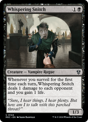 Magic: The Gathering - Whispering Snitch - Murders at Karlov Manor Commander