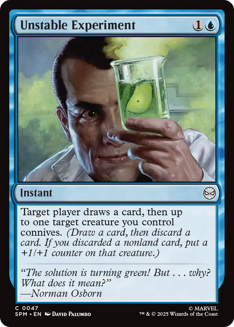 Magic: The Gathering - Unstable Experiment Foil - Marvel's Spider-Man