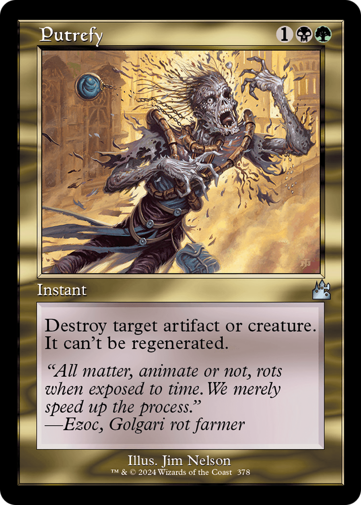 Magic: The Gathering - Putrefy Foil - Ravnica Remastered