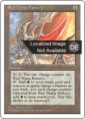 Magic: The Gathering - Rote Manabatterie - Fourth Edition