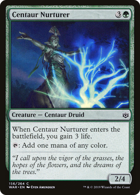 Magic: The Gathering - Centaur Nurturer Foil - War of the Spark