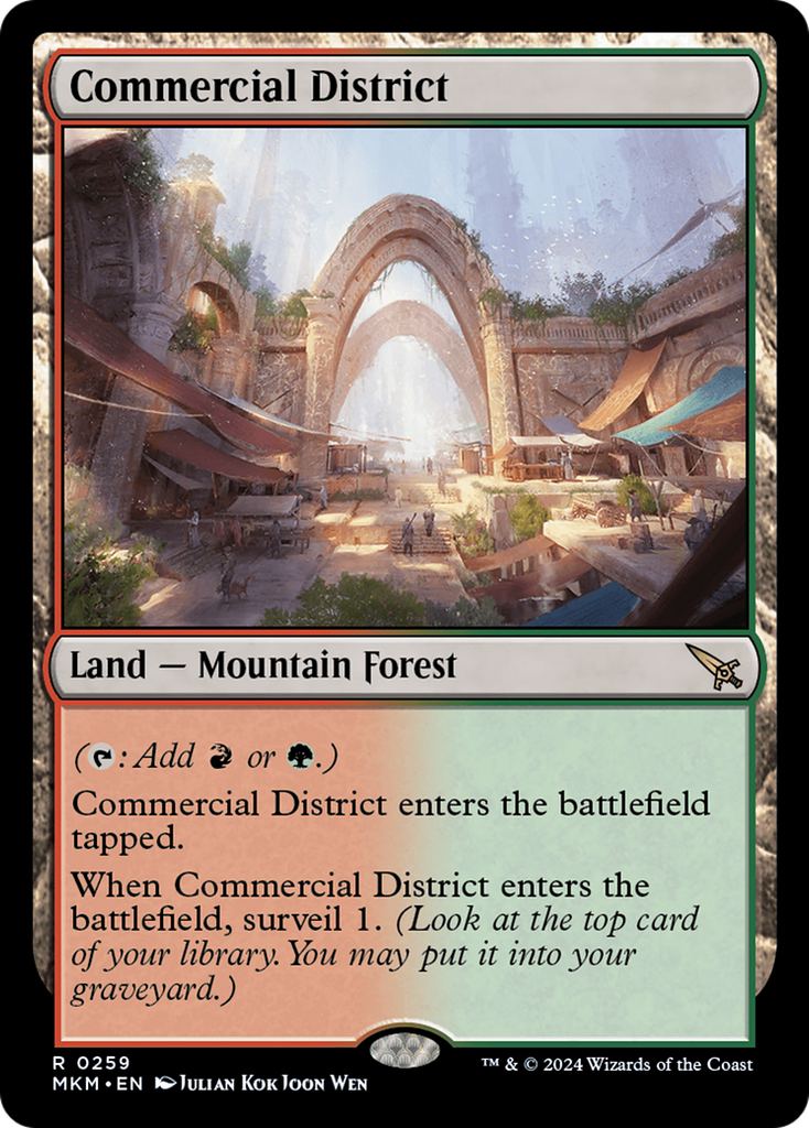 Magic: The Gathering - Commercial District Foil - Murders at Karlov Manor
