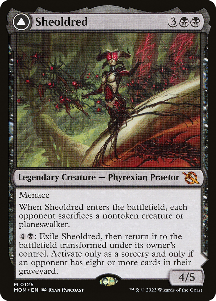 Magic: The Gathering - Sheoldred // The True Scriptures Foil - March of the Machine