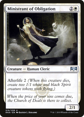 Magic: The Gathering - Ministrant of Obligation Foil - Ravnica Allegiance