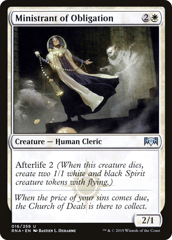 Magic: The Gathering - Ministrant of Obligation Foil - Ravnica Allegiance