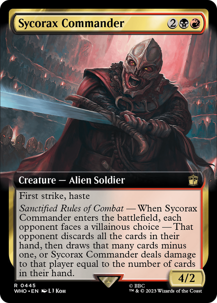 Magic: The Gathering - Sycorax Commander Foil - Doctor Who