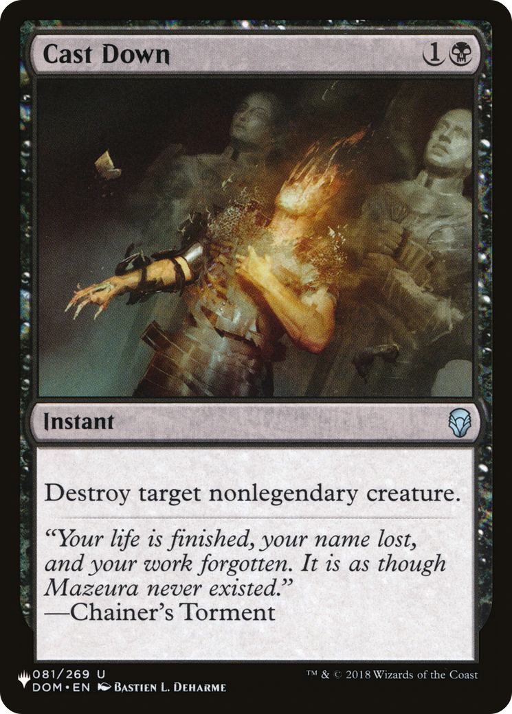 Magic: The Gathering - Cast Down - The List