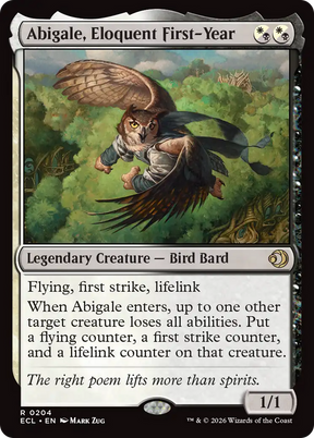 Magic: The Gathering - Abigale, Eloquent First-Year Foil - Lorwyn Eclipsed