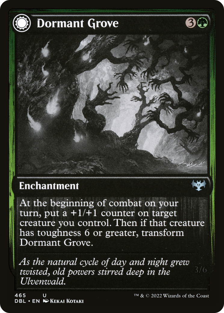 Magic: The Gathering - Dormant Grove // Gnarled Grovestrider Foil - Innistrad: Double Feature