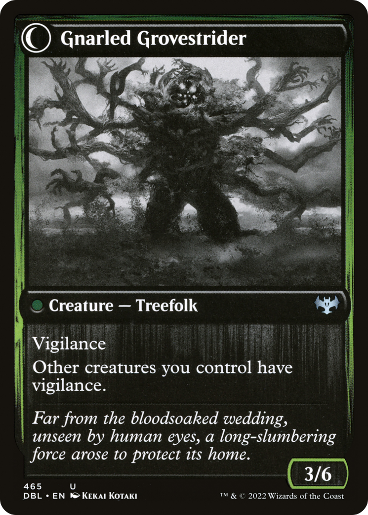 Magic: The Gathering - Dormant Grove // Gnarled Grovestrider Foil - Innistrad: Double Feature