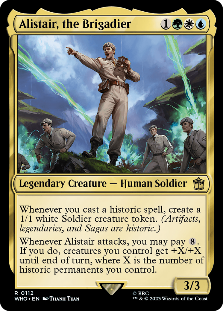 Magic: The Gathering - Alistair, the Brigadier Foil - Doctor Who