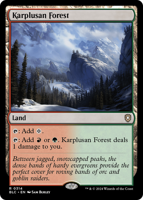 Magic: The Gathering - Karplusan Forest - Bloomburrow Commander