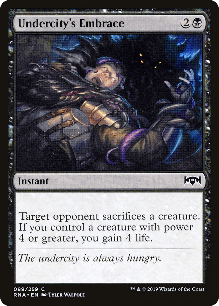 Magic: The Gathering - Undercity's Embrace Foil - Ravnica Allegiance