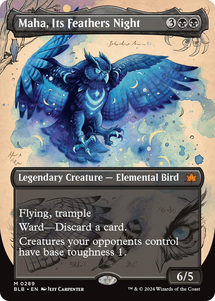 Magic: The Gathering - Maha, Its Feathers Night Foil - Bloomburrow