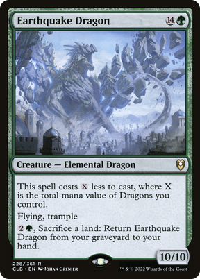 Magic: The Gathering - Earthquake Dragon - Commander Legends: Battle for Baldur's Gate