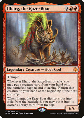 Magic: The Gathering - Ilharg, the Raze-Boar Foil - War of the Spark