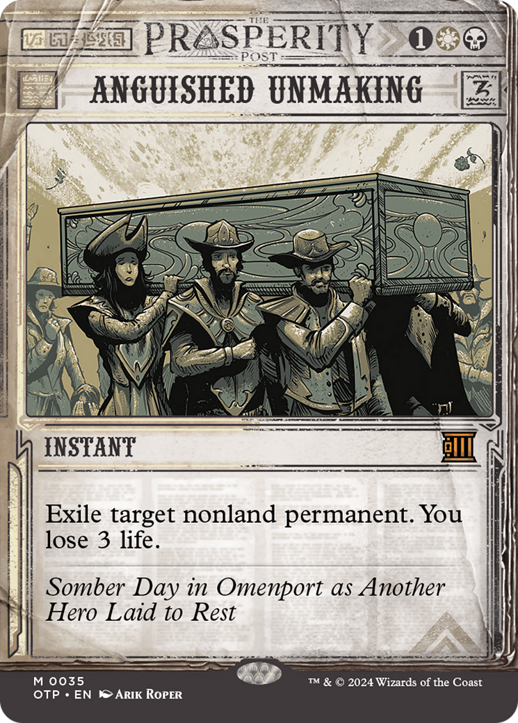 Magic: The Gathering - Anguished Unmaking Foil - Breaking News