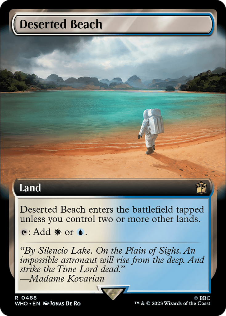 Magic: The Gathering - Deserted Beach Foil - Doctor Who