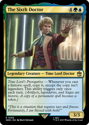 Magic: The Gathering - The Sixth Doctor Foil - Doctor Who