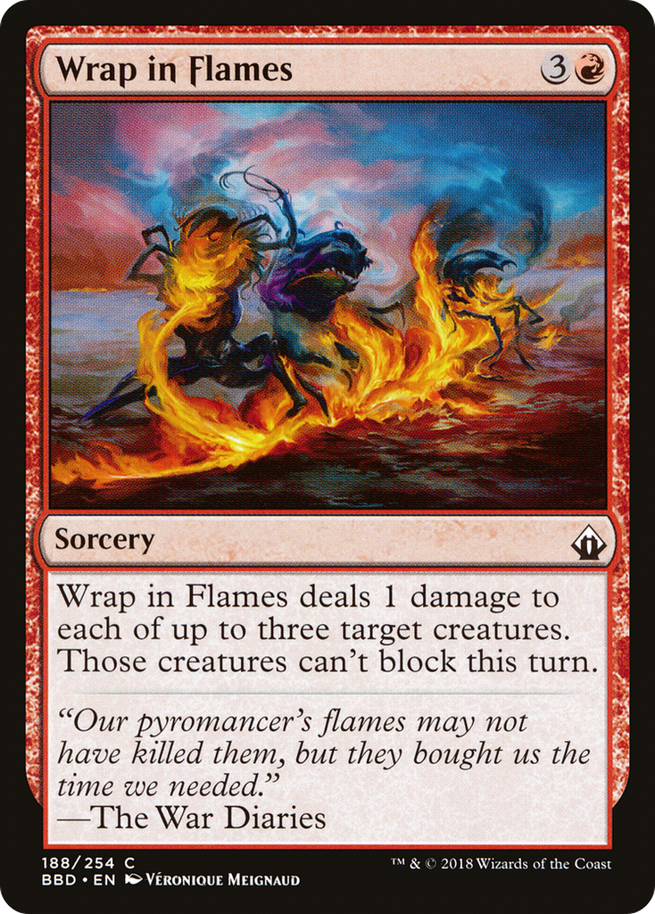 Magic: The Gathering - Wrap in Flames Foil - Battlebond