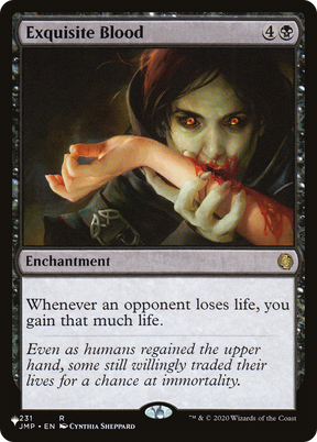 Magic: The Gathering - Exquisite Blood - The List