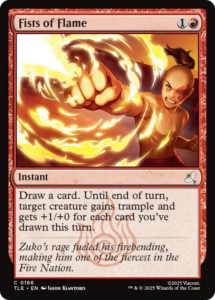 Magic: The Gathering - Fists of Flame Foil - Avatar: The Last Airbender Eternal