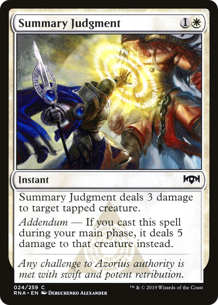 Magic: The Gathering - Summary Judgment Foil - Ravnica Allegiance