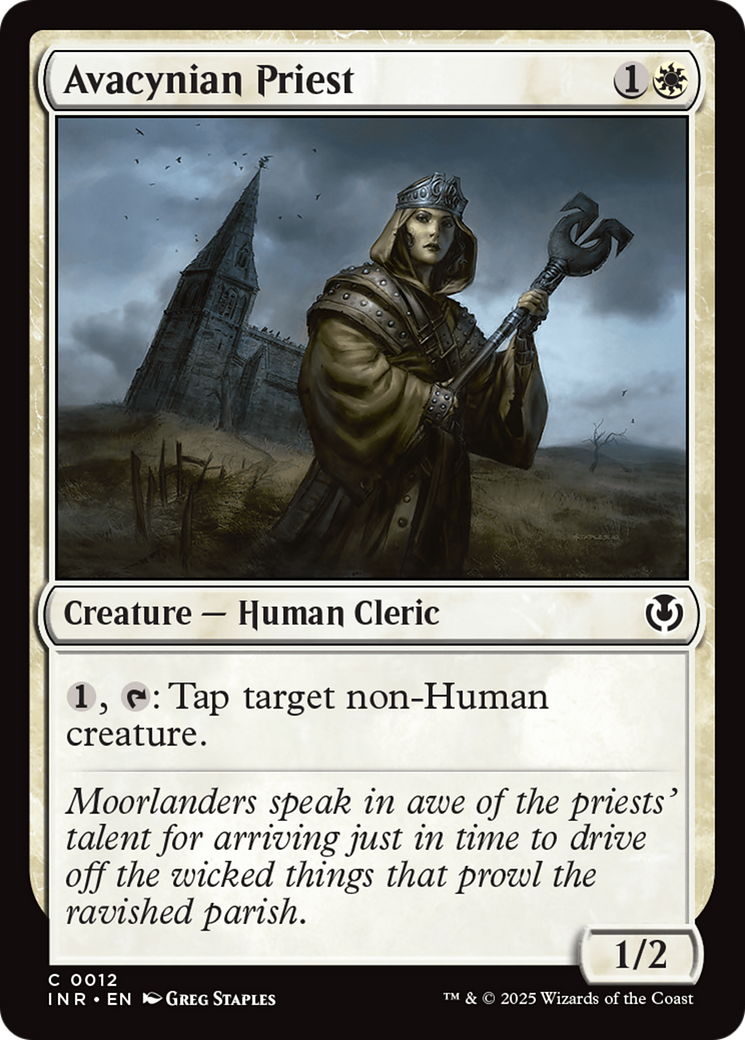 Magic: The Gathering - Avacynian Priest Foil - Innistrad Remastered